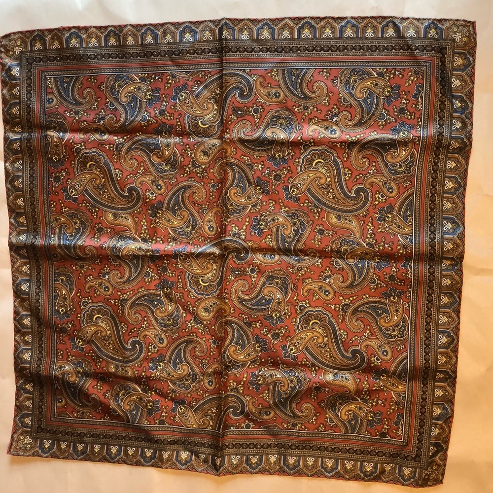 Hand Rolled Ashear Scarf in Paisley